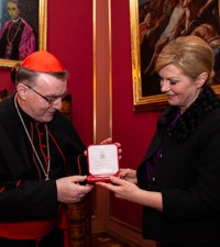 Kardinal Bozanić primio predsjednicu Republike Hrvatske Kolindu Grabar Kitarović